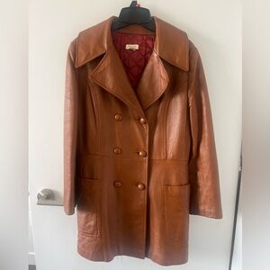 Vintage leather jacket. Made in Canada. Size small.